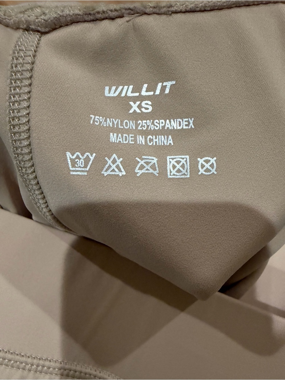 WILLIT Beige Riding Breeches with Grip Patches Size XS - Picture 4 of 10